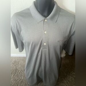 Men’s used Greg Norman collection polo golf shirt size L large grey